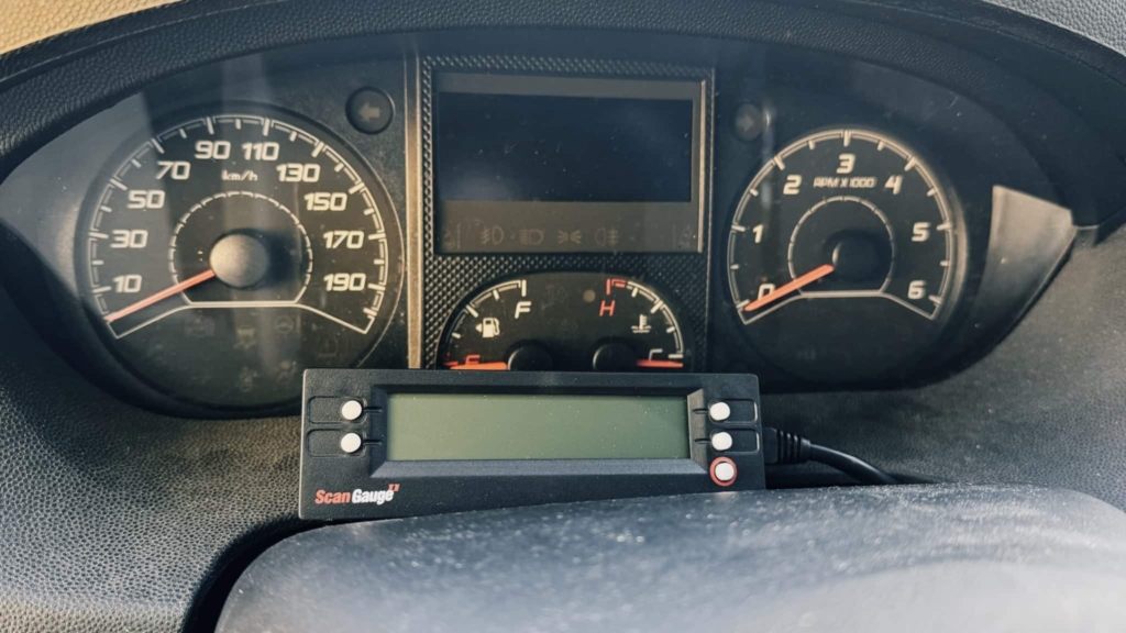 ScanGauge2 im Citroen Jumper